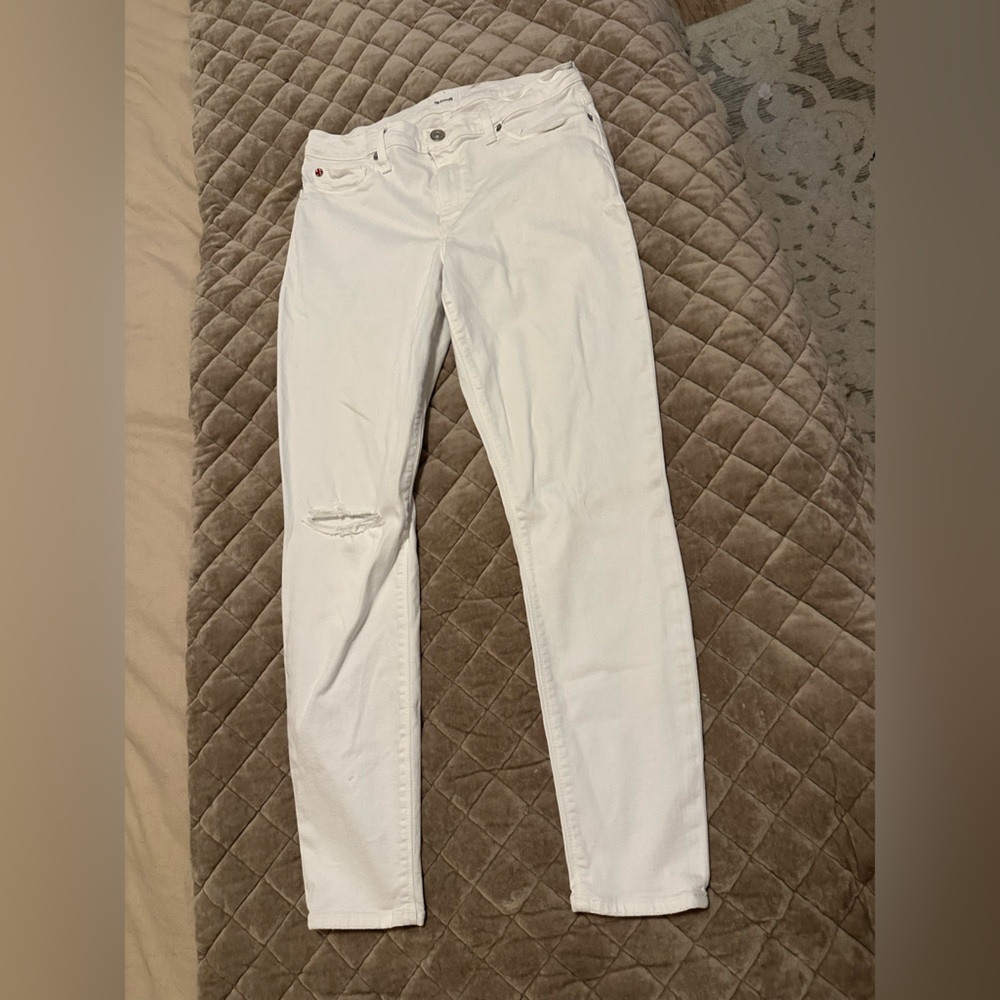 Hudson Jeans Crisp White Straight Leg Denim
